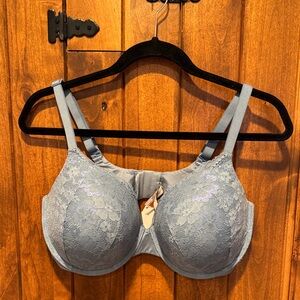 Elegant Lace Women's Bra in blue